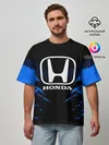 Мужская футболка оверсайз / HONDA SPORT COLLECTION