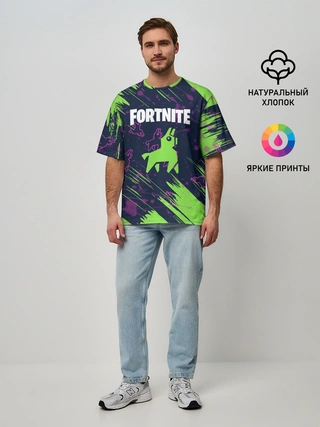 Мужская футболка оверсайз / FORTNITE LAMA.