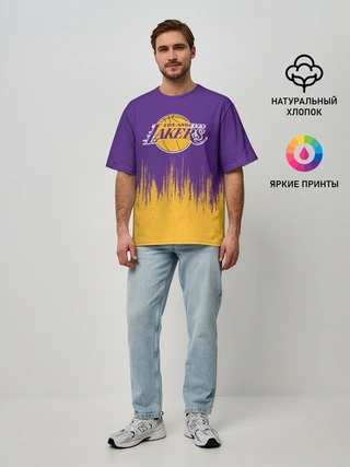 Мужская футболка оверсайз / LA LAKERS