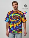 Мужская футболка оверсайз / TIE-DYE COLOR