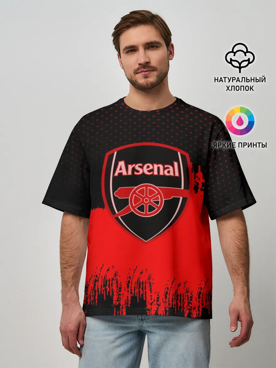 Мужская футболка оверсайз / FC Arsenal Original uniform