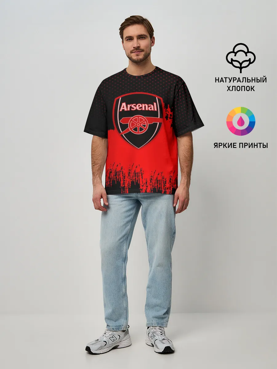 Мужская футболка оверсайз / FC Arsenal Original uniform