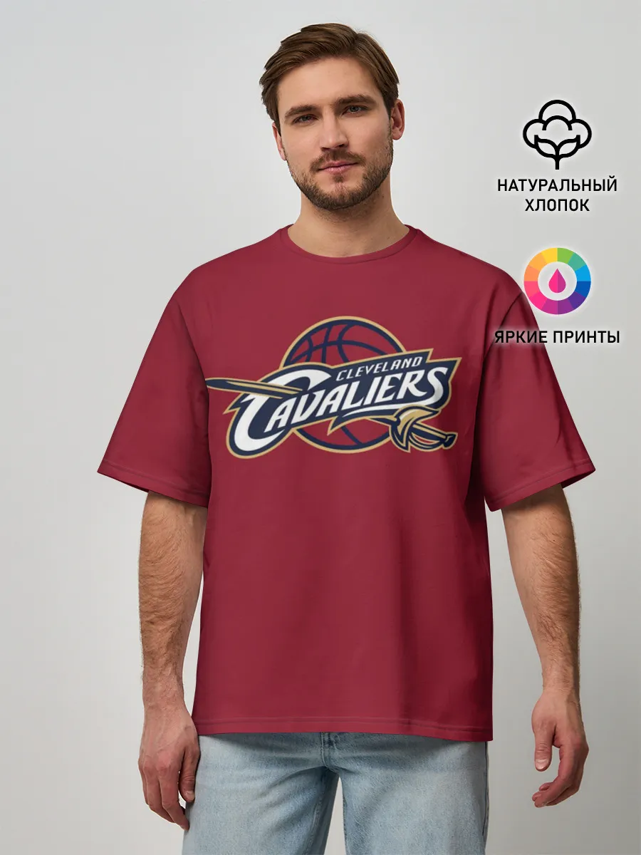 Мужская футболка оверсайз / Cleveland Cavaliers