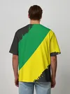 Мужская футболка оверсайз / JDM GREEN YELLOW LOGO