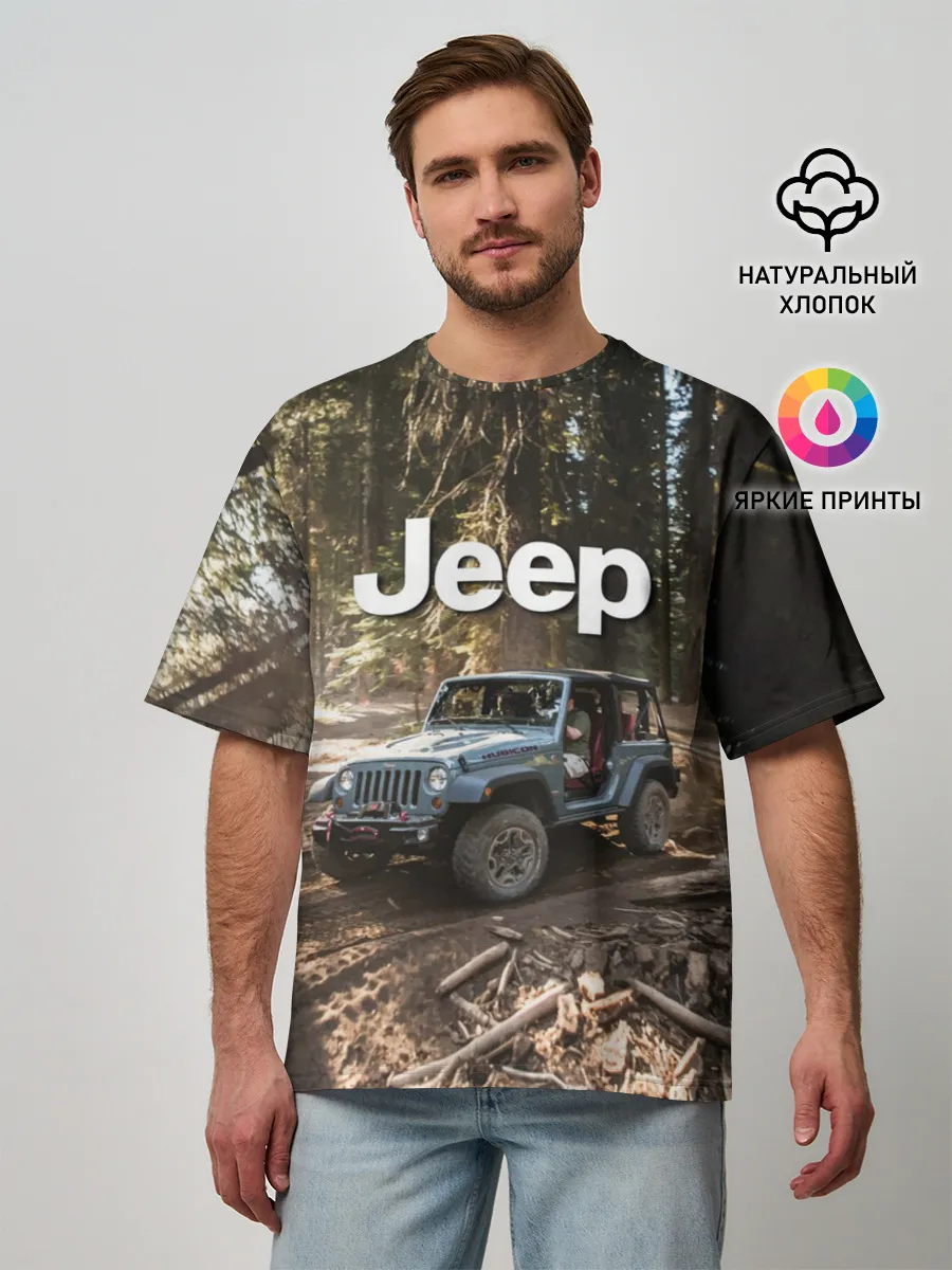 Мужская футболка оверсайз / Jeep