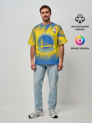 Мужская футболка оверсайз / Golden State Warriors