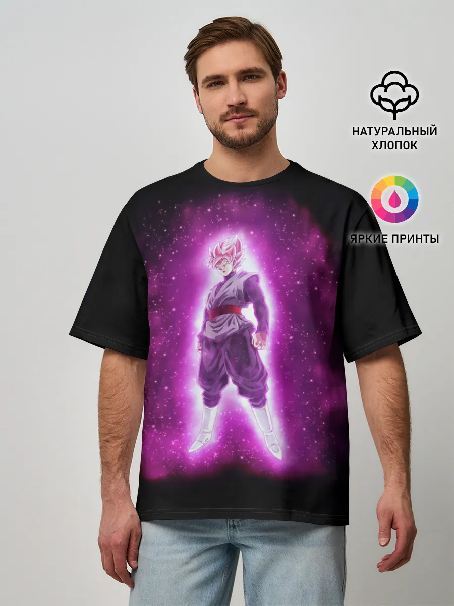 Мужская футболка оверсайз / Goku super saiyan