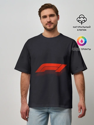 Мужская футболка оверсайз / Formula 1 Logo