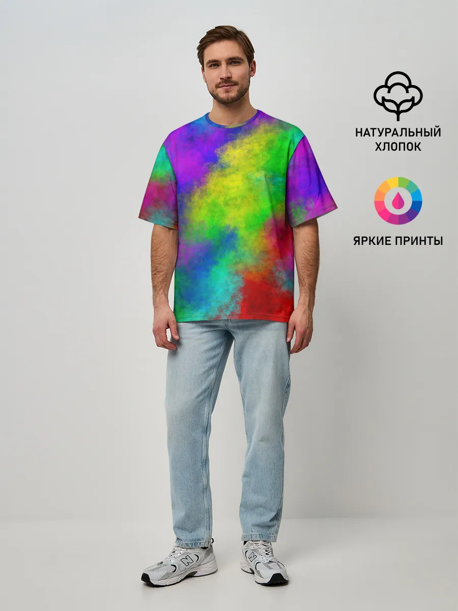 Мужская футболка оверсайз / Multicolored