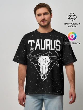 Мужская футболка оверсайз / Dark Taurus