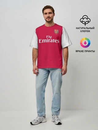 Мужская футболка оверсайз / Arsenal home 19-20