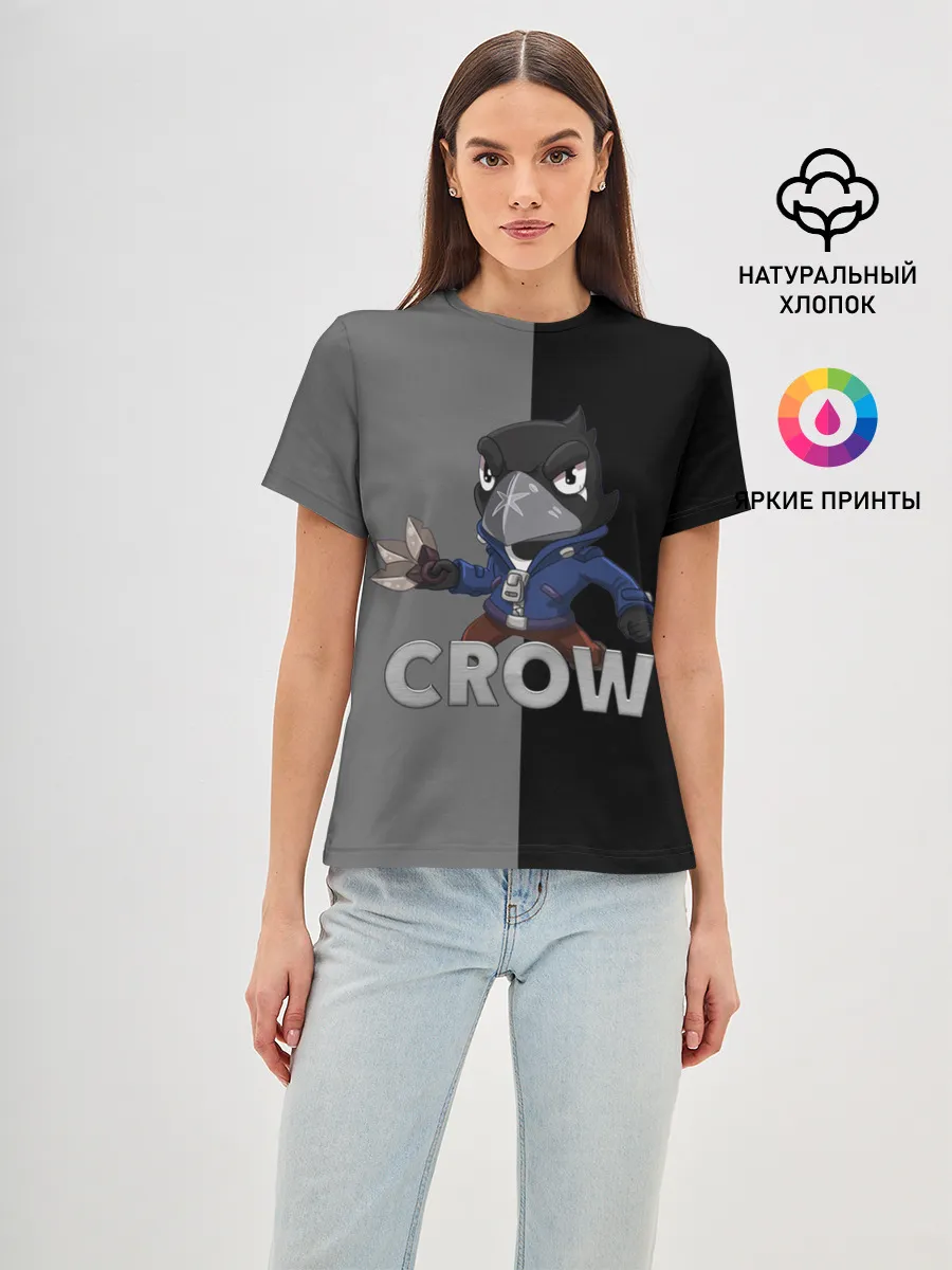 Женская базовая футболка / Brawl Stars CROW