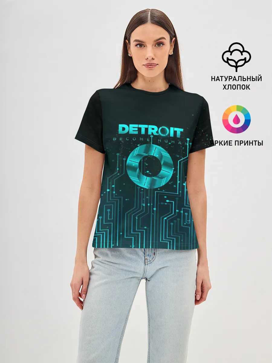 Женская базовая футболка / Detroit: Вecome Human