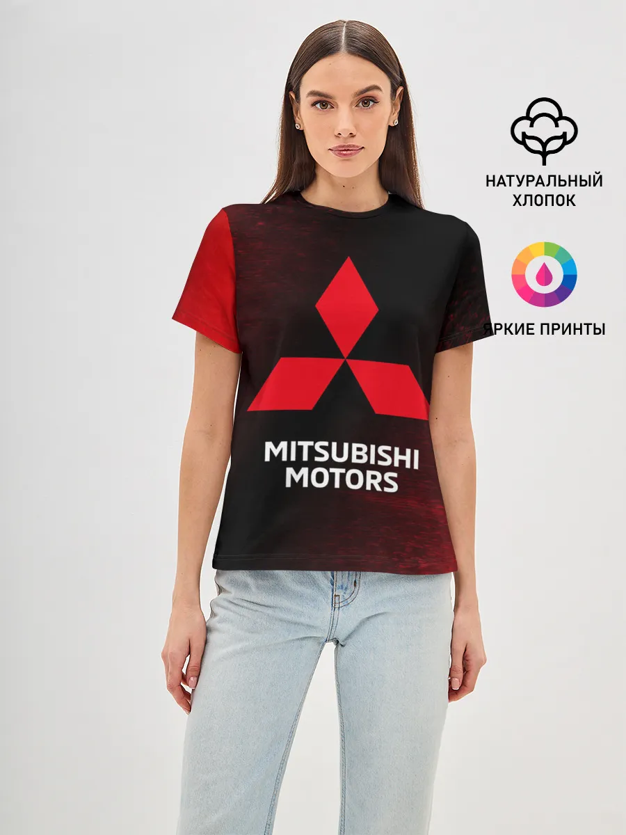 Женская базовая футболка / MITSUBISHI / МИТСУБИСИ