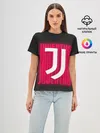 Женская базовая футболка / JUVENTUS / ЮВЕНТУС / НЕОН