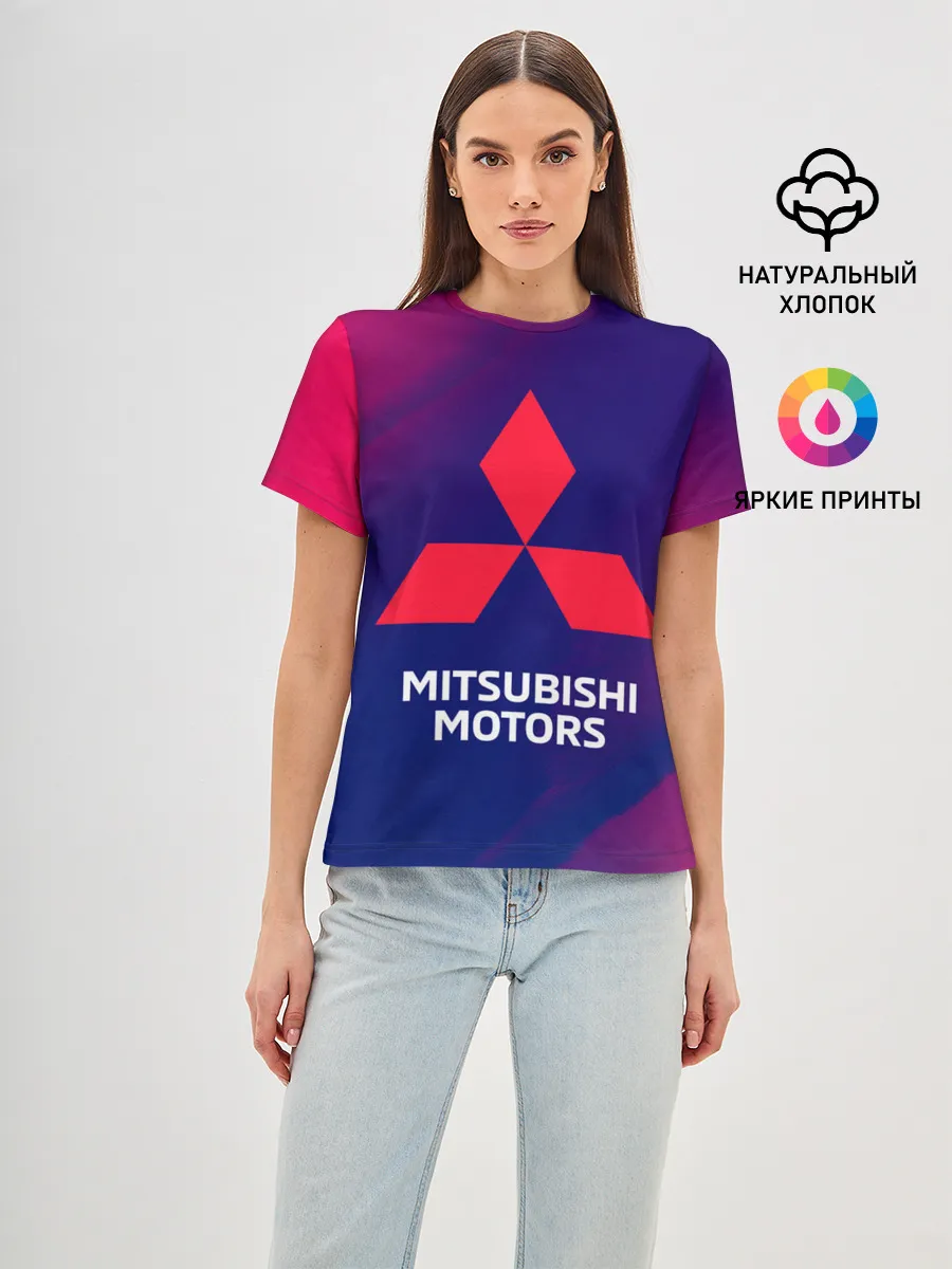 Женская базовая футболка / MITSUBISHI / МИТСУБИСИ