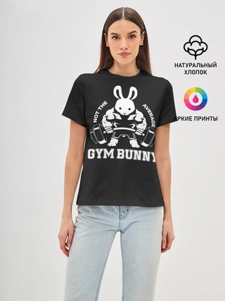 Женская базовая футболка / GYM BUNNY