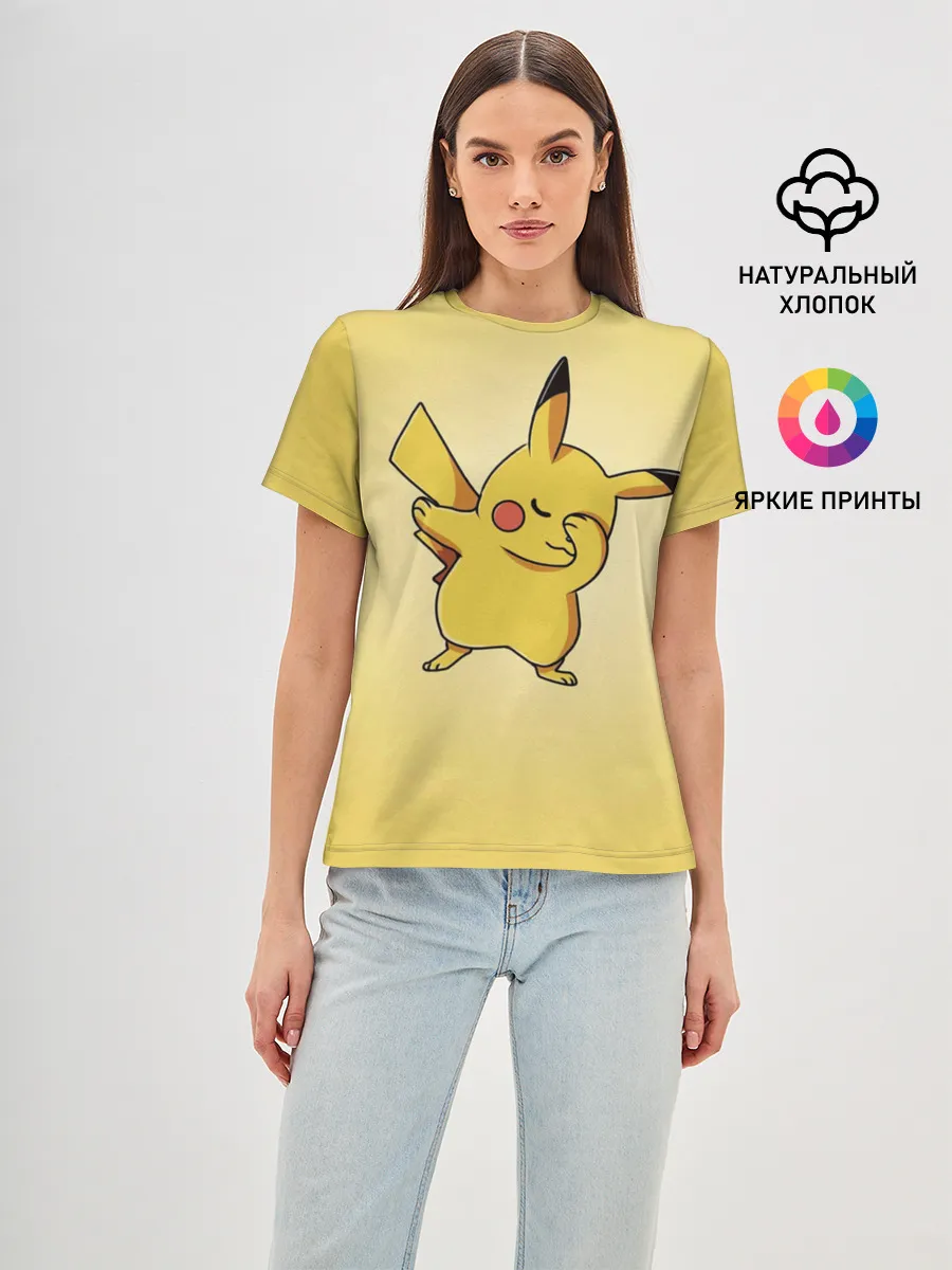 Женская базовая футболка / Pikachu Pika Pika