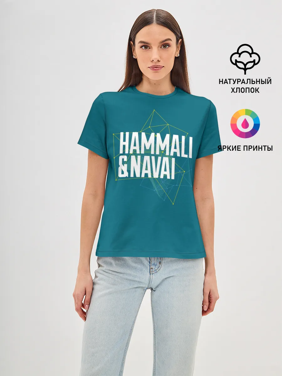 Женская базовая футболка / HammAli Navai blue