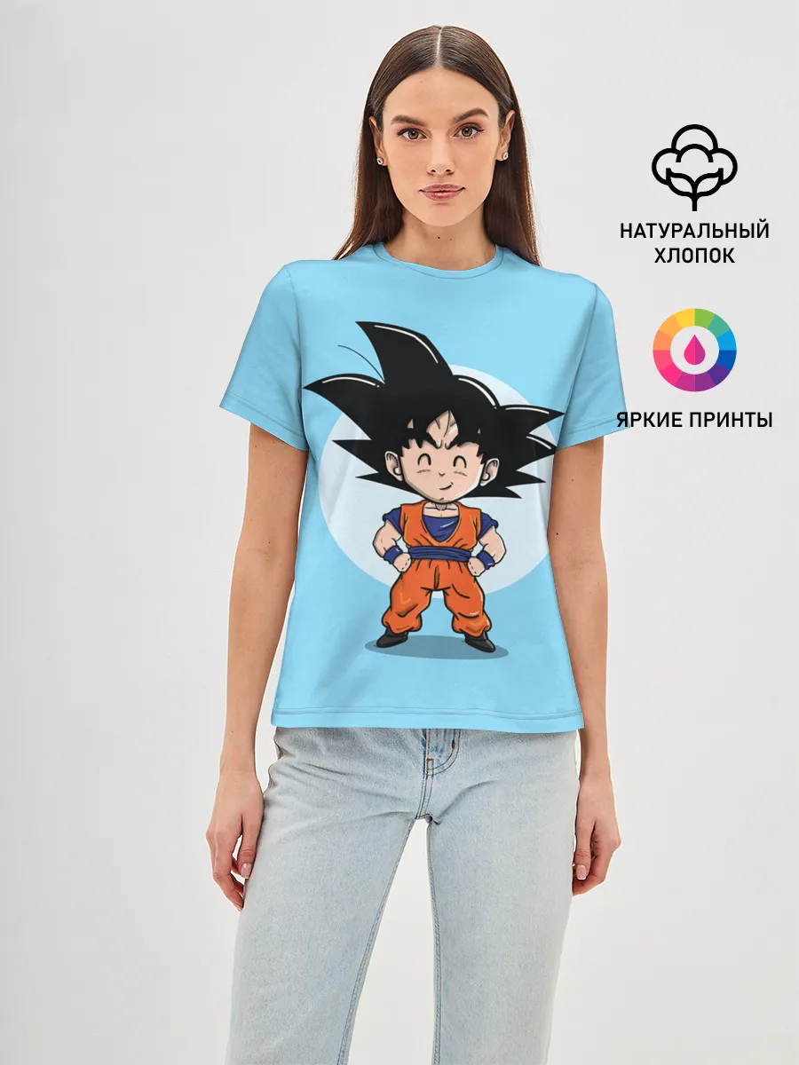 Женская базовая футболка / Sweet Goku