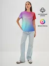 Женская базовая футболка / Colorful Gradient