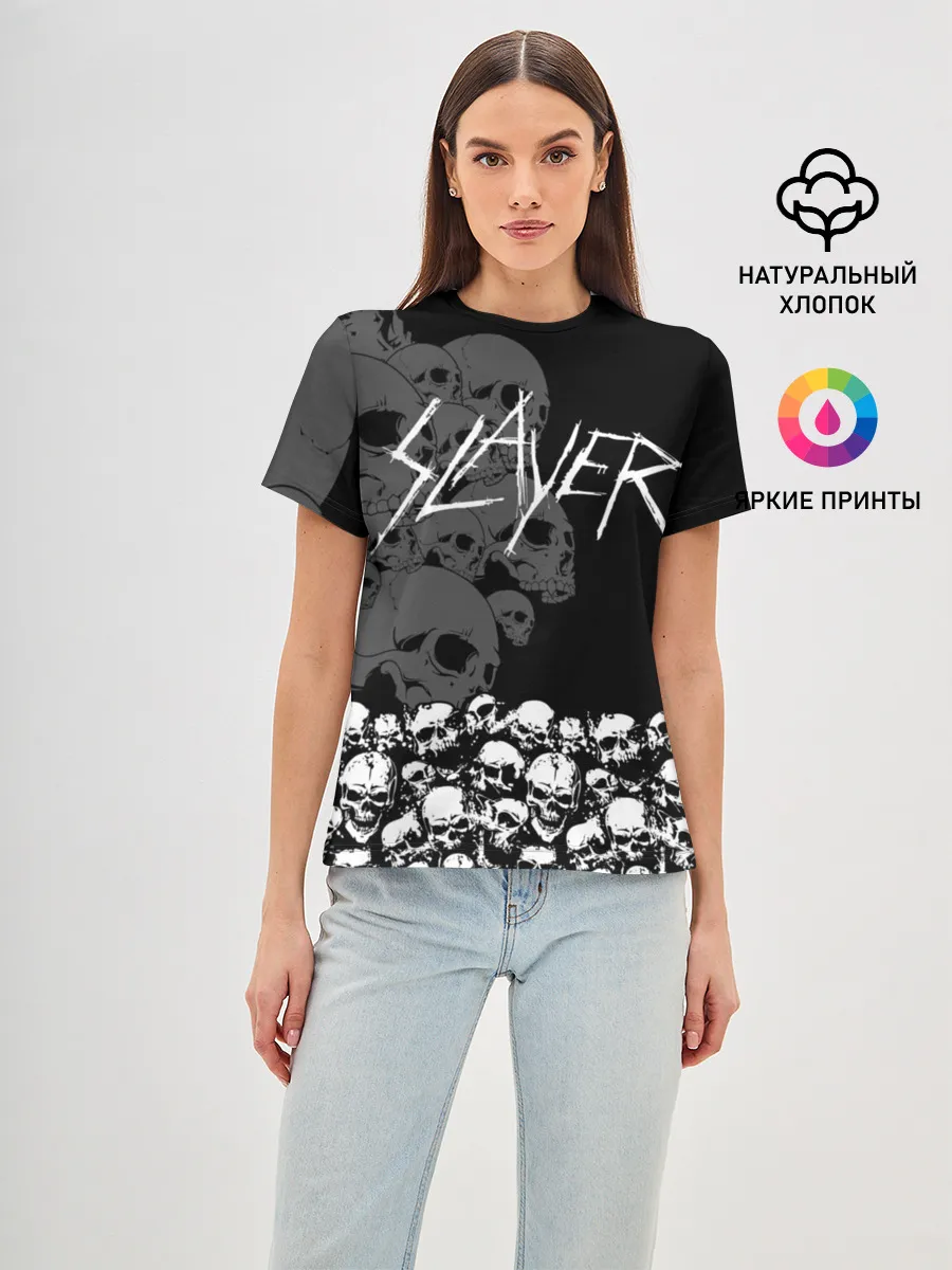 Женская базовая футболка / Slayer Black