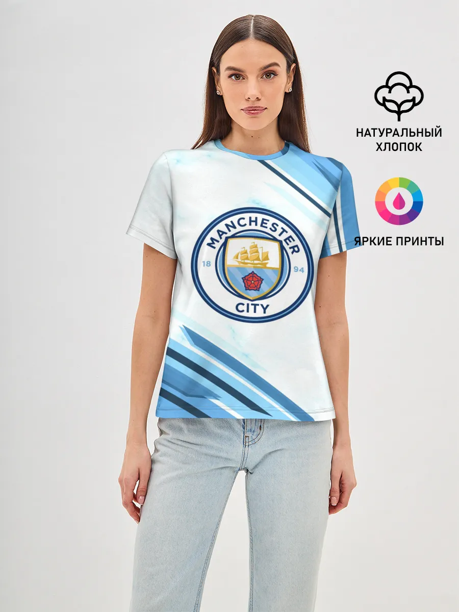 Женская базовая футболка / Manchester city