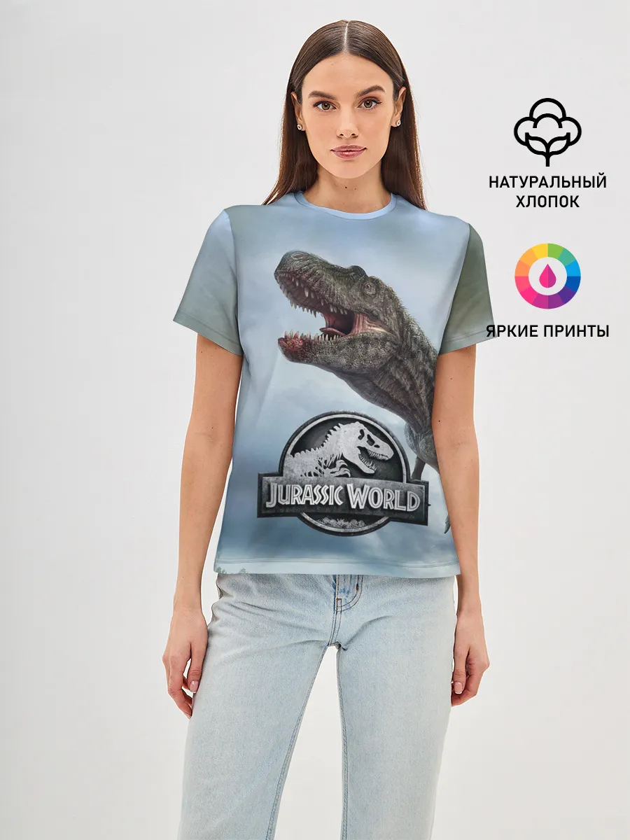 Женская базовая футболка / Jurassic World | Мир Юрского периода (Z)