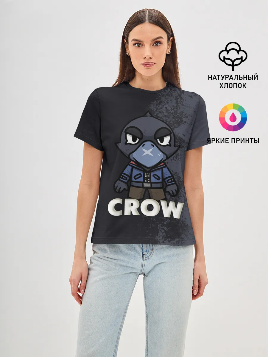 Женская базовая футболка / Brawl Stars CROW