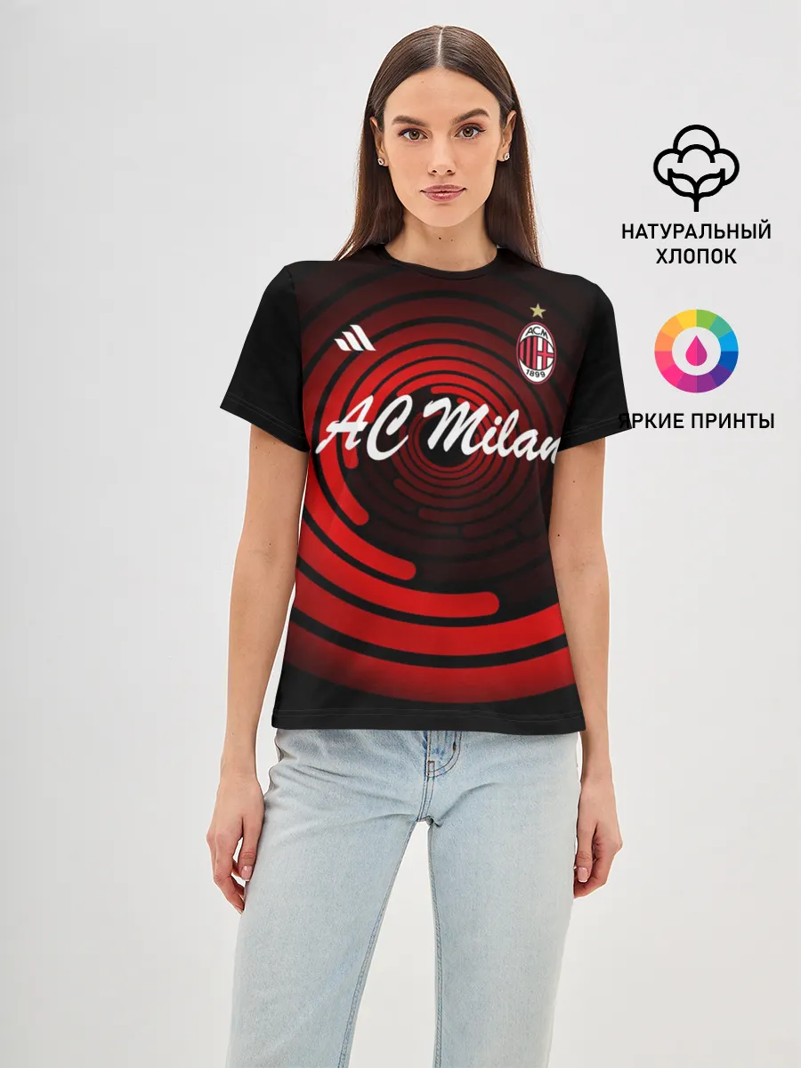 Женская базовая футболка / AC Milan