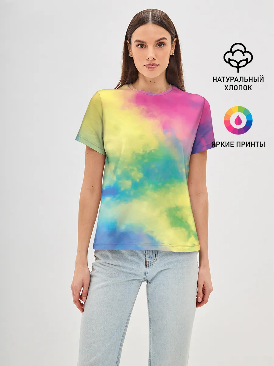 Женская базовая футболка / Tie-Dye