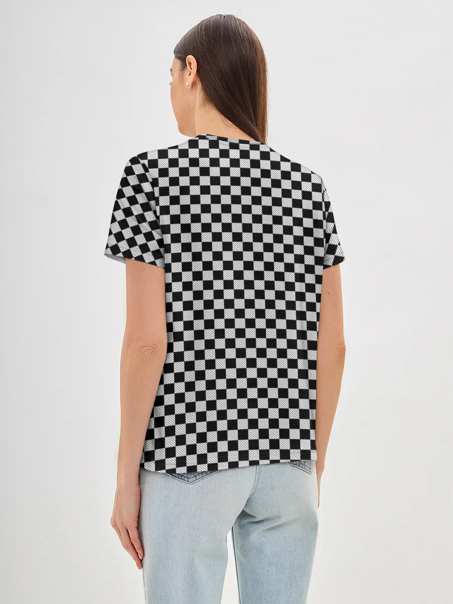 Женская базовая футболка / Checkerboard Color