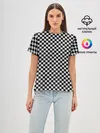 Женская базовая футболка / Checkerboard Color