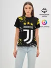 Женская базовая футболка / JUVENTUS / ЮВЕНТУС / КРАСКА