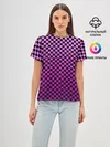 Женская базовая футболка / Checkerboard Color