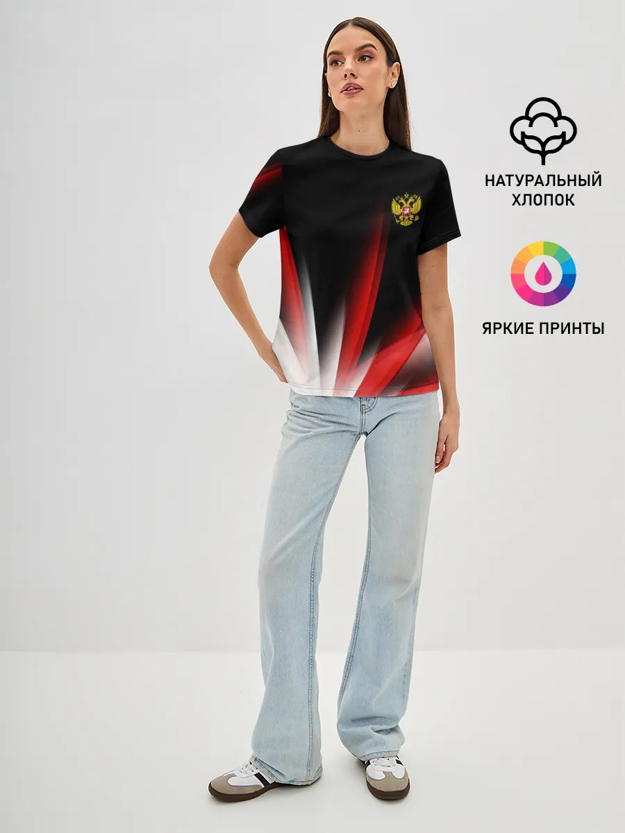 Женская базовая футболка / Russia sport collection