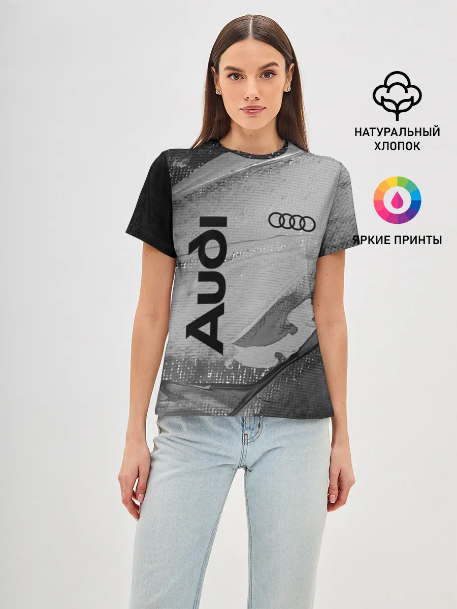 Женская базовая футболка / AUDI / АУДИ