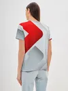 Женская базовая футболка / 3D SPORT STYLE RED / WHITE