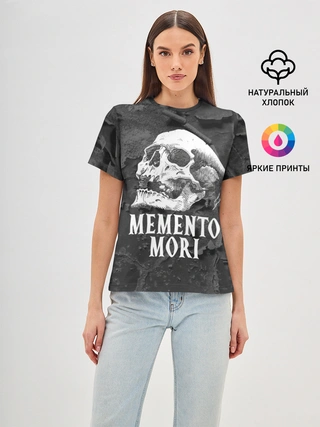 Женская базовая футболка / Memento mori