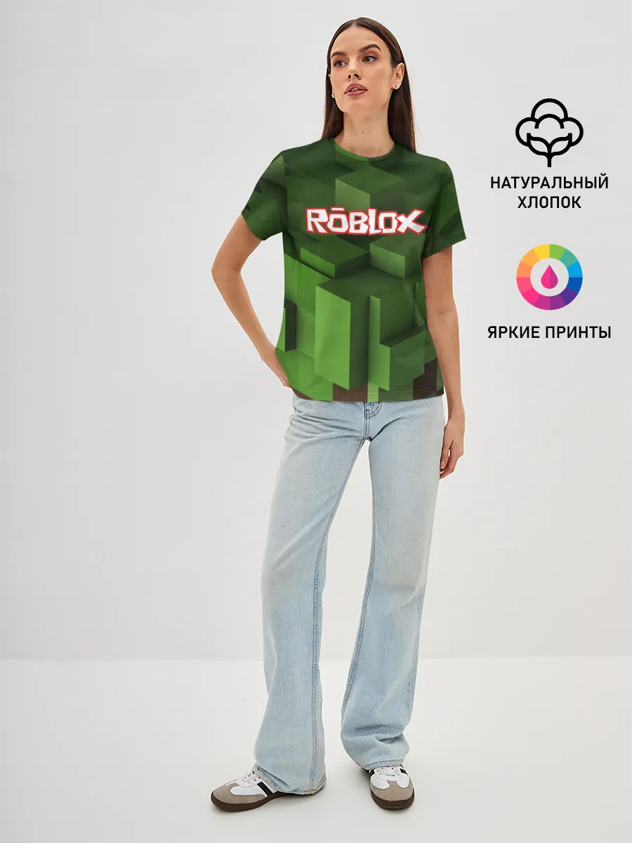 Женская базовая футболка / Roblox