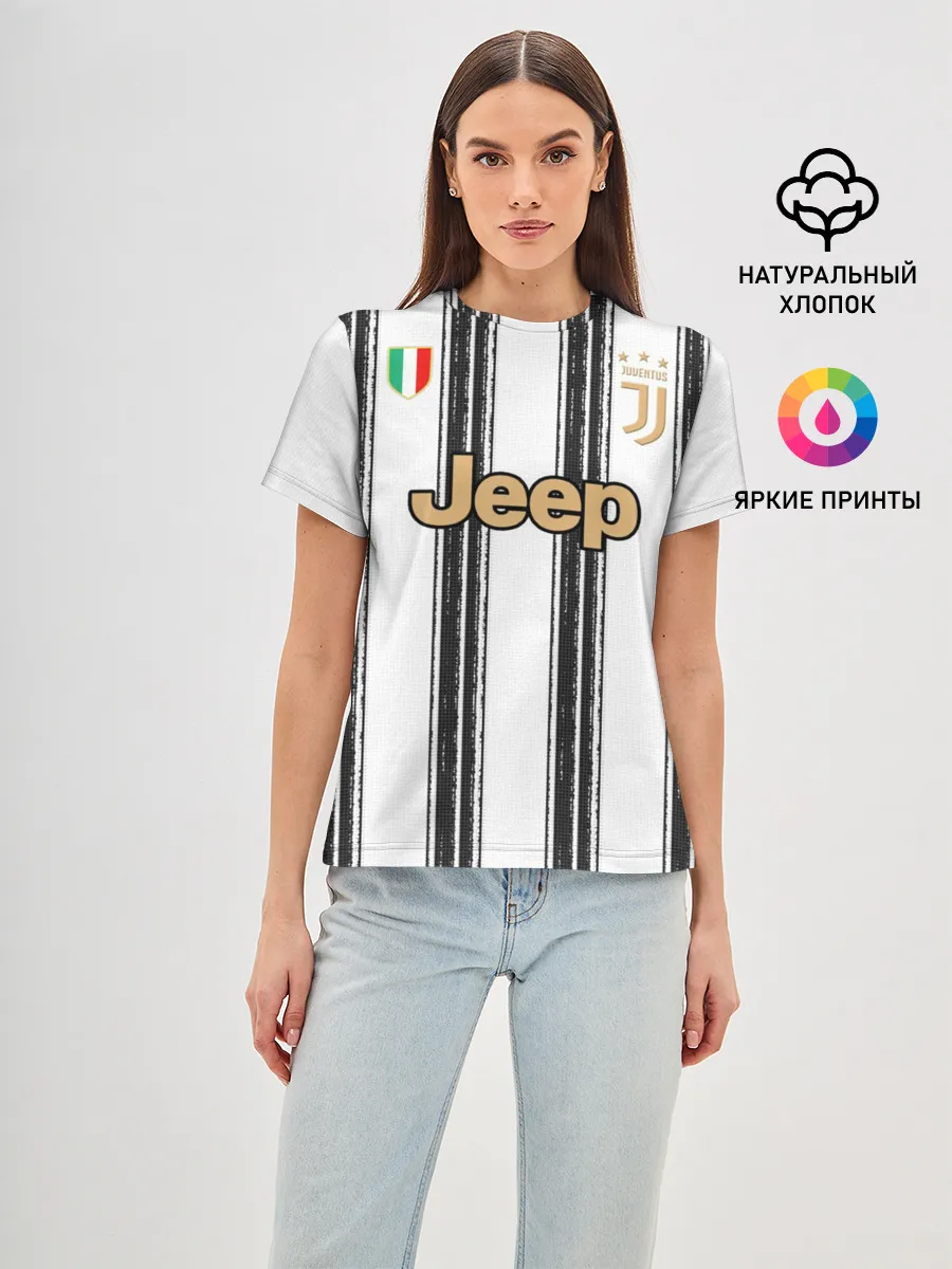 Женская базовая футболка / Juventus home 20-21