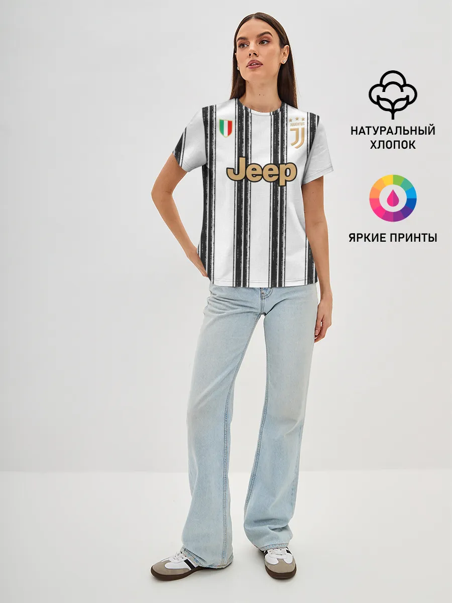 Женская базовая футболка / Juventus home 20-21