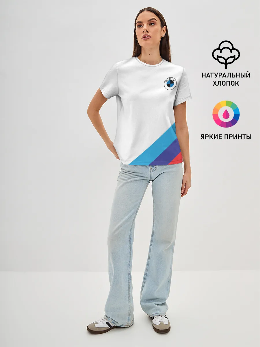 Женская базовая футболка / BMW NEW LOGO