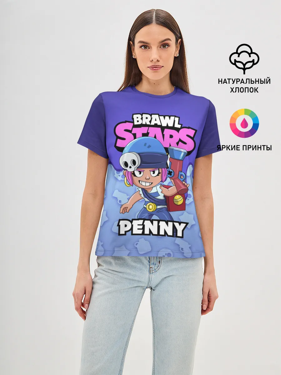 Женская базовая футболка / BRAWL STARS PENNY