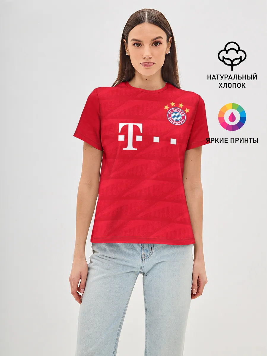 Женская базовая футболка / Bayern home 19-20