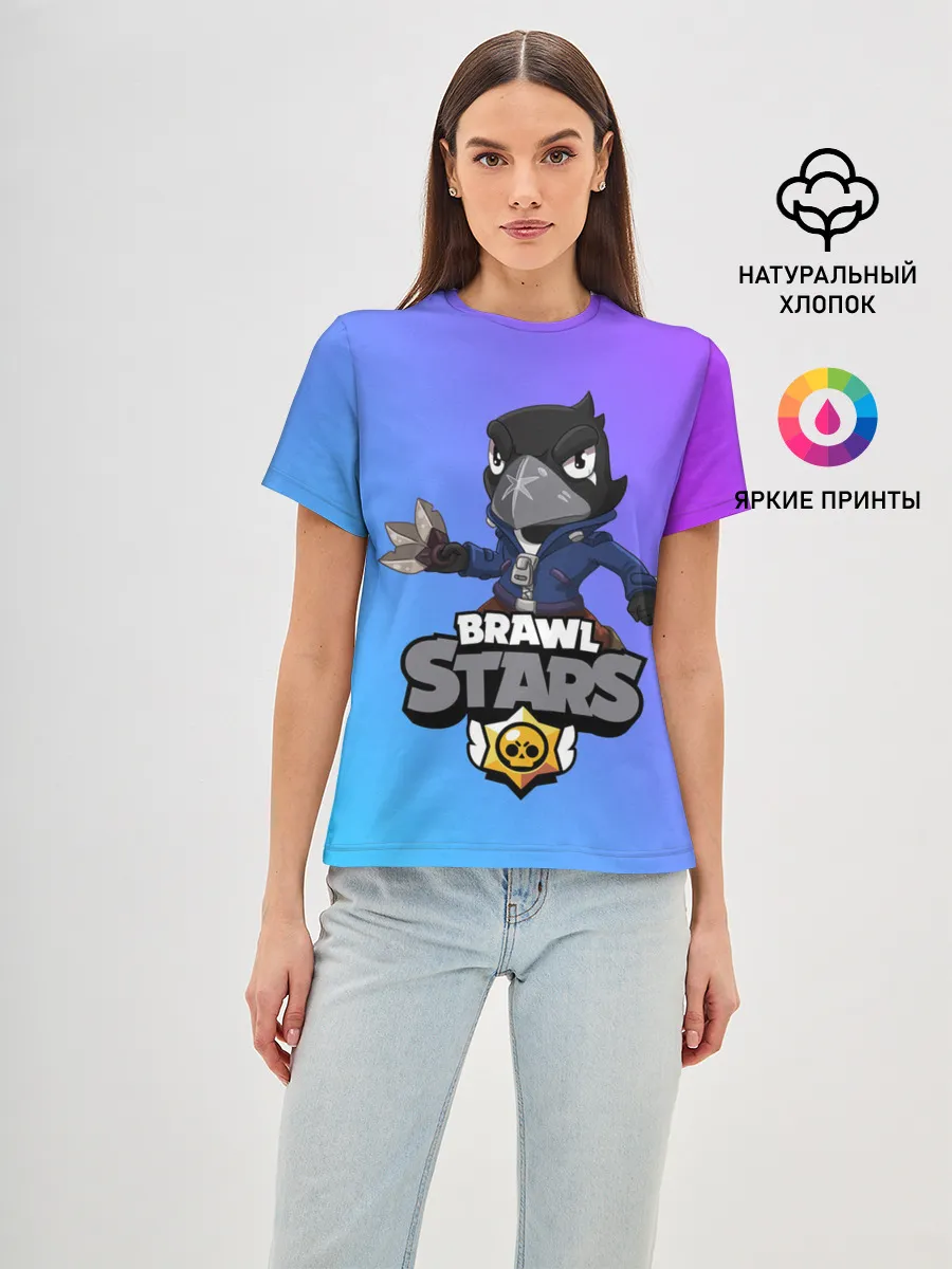 Женская базовая футболка / Crow (Brawl Stars)