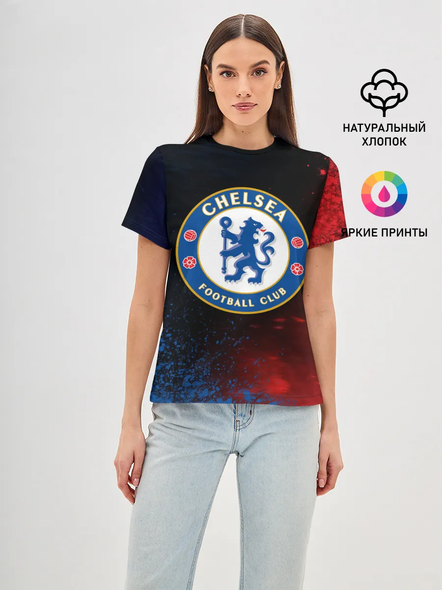 Женская базовая футболка / CHELSEA F.C. / ЧЕЛСИ