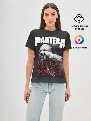 Женская базовая футболка / PANTERA VULGAR OF POWER