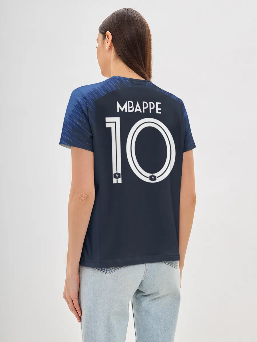 Женская базовая футболка / Mbappe home WC 2018