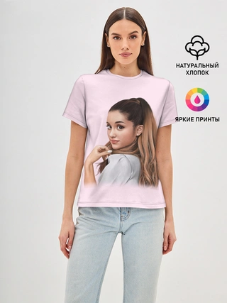 Женская базовая футболка / Ariana art